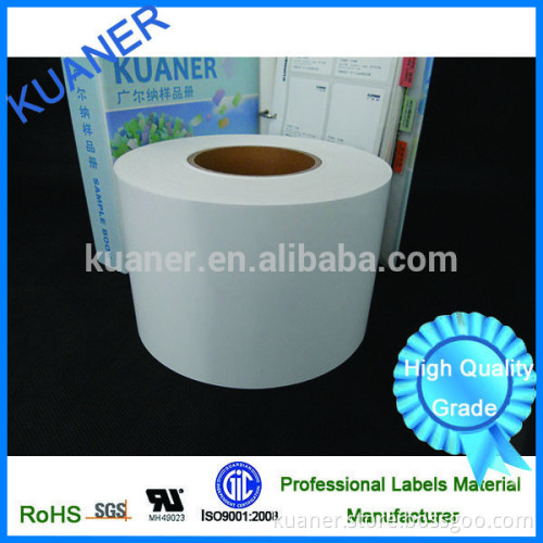 White self adhesive PET labels material